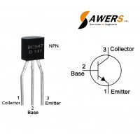 BC547 Transistor NPN 45V 300Mhz 110FE BC547 Transistor NPN 45V 300Mhz 110FE