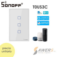 Sonoff Touch T0US3C-TX  (Interruptor de Luz Tactil WiFi) Sonoff Touch T0US3C-TX  (Interruptor de Luz Tactil WiFi)