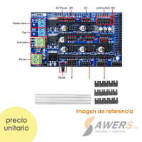Controlador Impresora 3D REPRAP RAMPS V1.6 Controlador Impresora 3D REPRAP RAMPS V1.6
