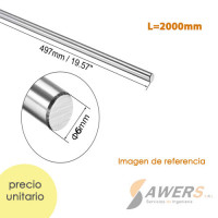 6mm guia eje lineal cromada L=2000mm
