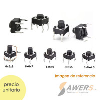 Pulsador DIP Corto 4pin (2piezas)