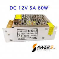 Fuente Switching 12V-5A-60W 220VAC Fuente Switching 12V-5A-60W 220VAC