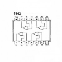 74LS02 Dip-14 TTL Compuerta Logica NOR 74LS02 Dip-14 TTL Compuerta Logica NOR
