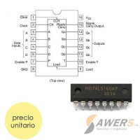74LS160 DIP-16 Contador BCD