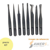 Kit 8 pinzas antiestaticas