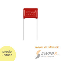Capacitor de Pelicula de Polipropileno CBB22 100/220nF 630V