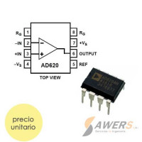 AD620 Amplificador de instrumentacion DIP-8