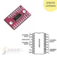 74HC4051 Mux-Demultiplexor Analogico 8CH