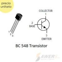 BC548 Transistor NPN 30V 300Mhz 200HFE BC548 Transistor NPN 30V 300Mhz 200HFE