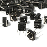 Pulsador 6x6x5mm DIP 2pin (2piezas)