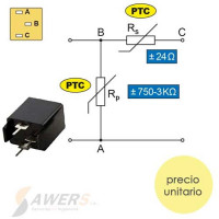 PTC MZ73-27ohm desmagnetizacion CTV