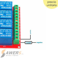 Modulo Relay 8CH 5VDC USB controlado por software