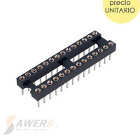 Zocalo DIP de 28Pin (torneado)