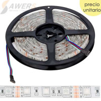 Tira Led RGB 5050 60Led/m 5Mts 12VDC