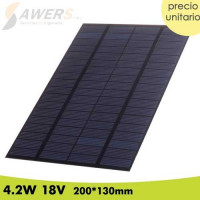 Panel Solar 4.2W 200*130mm 18V policristalino