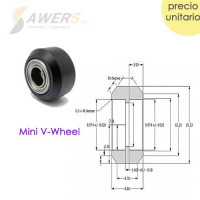 Mini V-Wheel Delrin V-Slot Mini V-Wheel Delrin V-Slot
