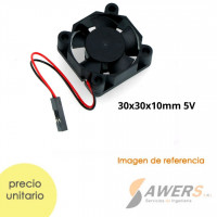 Ventilador DC 5V 30x30x10mm (Raspberry)