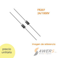 FR207 Diodo de recuperacion rapida 2A 1000V