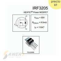 IRF3205 Mosfet N 55V 110A IRF3205 Mosfet N 55V 110A