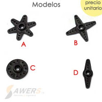 Acople de Servo MG995 SG5010 (Plastico)