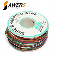 Cable flexible AWG30 Rollo 8 colores - 250Mt Cable flexible AWG30 Rollo 8 colores - 250Mt