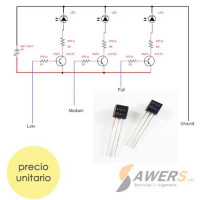 A1015 Transistor PNP -50V 80Mhz 400hFE