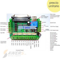 MACH3 Interface Controlador 5 Ejes para CNC V2 MACH3 Interface Controlador 5 Ejes para CNC V2