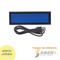 Mini Pantalla led 11x44 programable y recargable