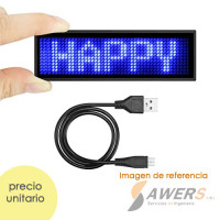 Mini Pantalla led 11x44 programable y recargable