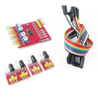 Sensor IR 4CH Seguidor de Linea de 4 Canales Sensor IR 4CH Seguidor de Linea de 4 Canales