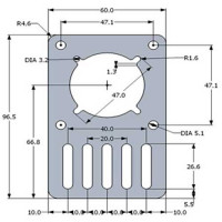 NEMA23 Soporte de Montaje Motor (V-SLOT)
