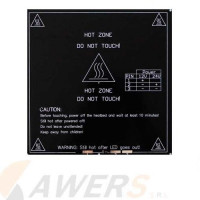 Cama Caliente 220x220mm 12/24V (Aluminio) Cama Caliente 220x220mm 12/24V (Aluminio)
