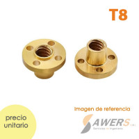 T8 Tuerca de Husillo trapezoidal 2/4/8 hilos T8 Tuerca de Husillo trapezoidal 2/4/8 hilos