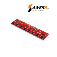 Seguidor de Lineas de 8 canales (QTR generico) Seguidor de Lineas de 8 canales (QTR generico)