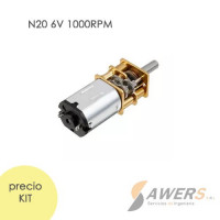 Micro Motorreductor N20 6V 120-1000RPM