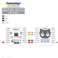 Wemos RTC DS1307 Shield D1 Wemos RTC DS1307 Shield D1