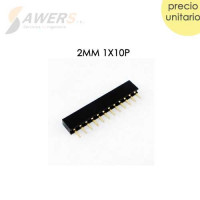 Espadin hembra 2mm 10pin (compatible xbee)