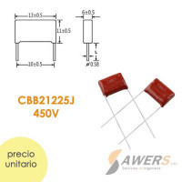 Capacitor de Poliester CBB 400-1000V