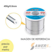 Estaño de soldar 0.8mm 60/40 (1 Metro)