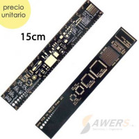 Regla PCB para electronico 15cm