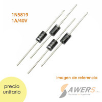 1N5819 Diodo Schottky 1A 40V