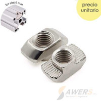 Tuerca M5 T-NUT cabeza martillo V-SLOT
