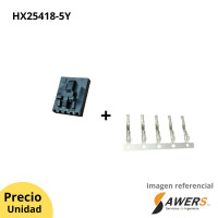 Conector MX2.54 hembra 5P