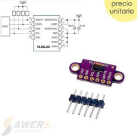 VL53L0X Time-of-Flight Sensor de distancia Laser 100cm