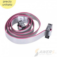 Cable cinta IDC FC-10P simple 2x5 2.54mm 225mm Cable cinta IDC FC-10P simple 2x5 2.54mm 225mm