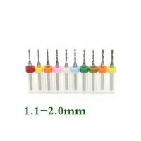 Kit De Fresas CNC Para Perforacion 1.1 a 2mm
