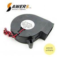 Ventilador DC 12V 75x75x25mm Direccional