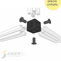 Conector cubico de 3 vias V-SLOT (cube corner) Conector cubico de 3 vias V-SLOT (cube corner)