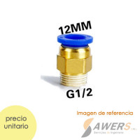 PC12-02 Antirretorno Neumatico  ID=12mm a OD=1/4