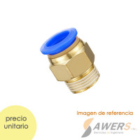 PC12-02 Antirretorno Neumatico  ID=12mm a OD=1/4